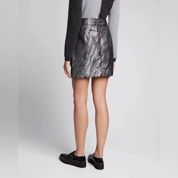 Ganni Assymetrical Jacquard Mini Skirt - Picture 3 of 4